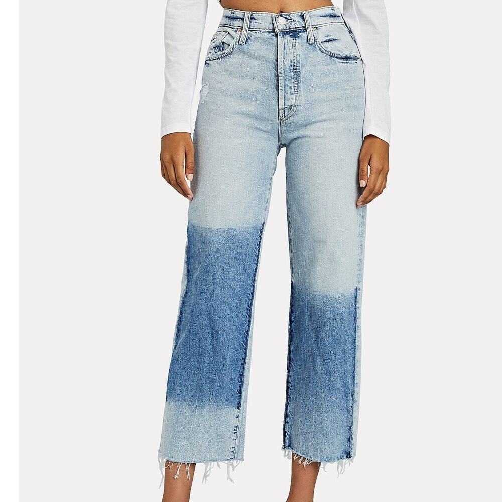 MOTHER The Rambler Ankle Fray Jeans Win Some Lose Some